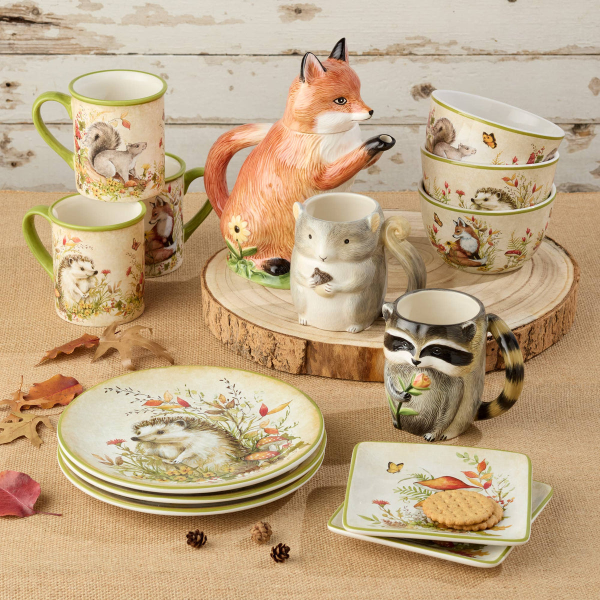 Müsli-Schalen Set  Woodland Critters Herbst