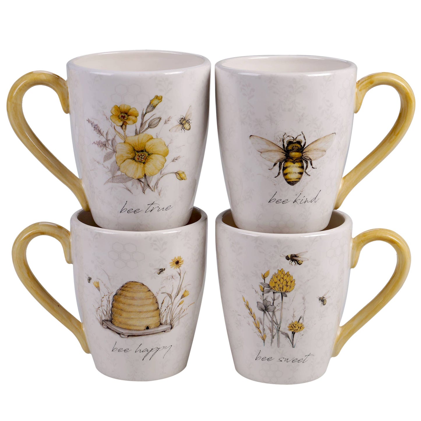 Keramiktasse BEE SWEET, 4er-Set