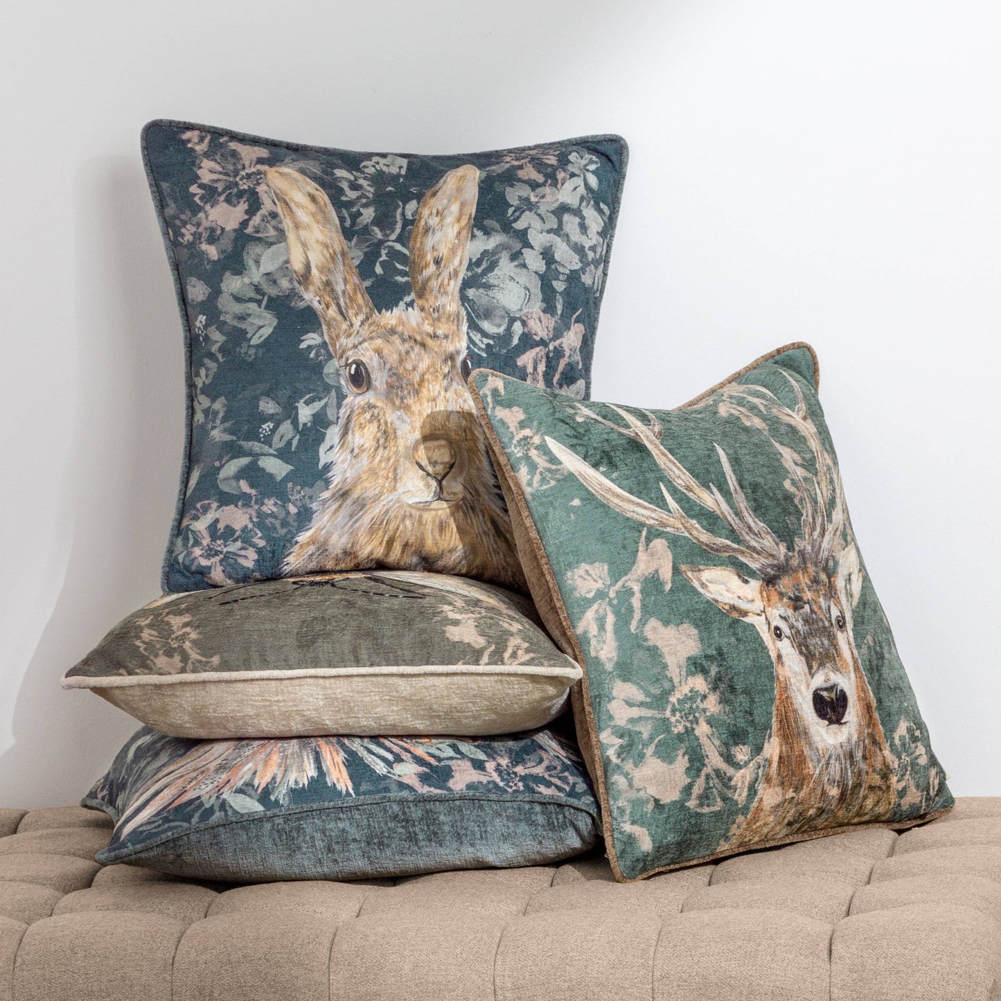Kissen Avebury Stag Petrol