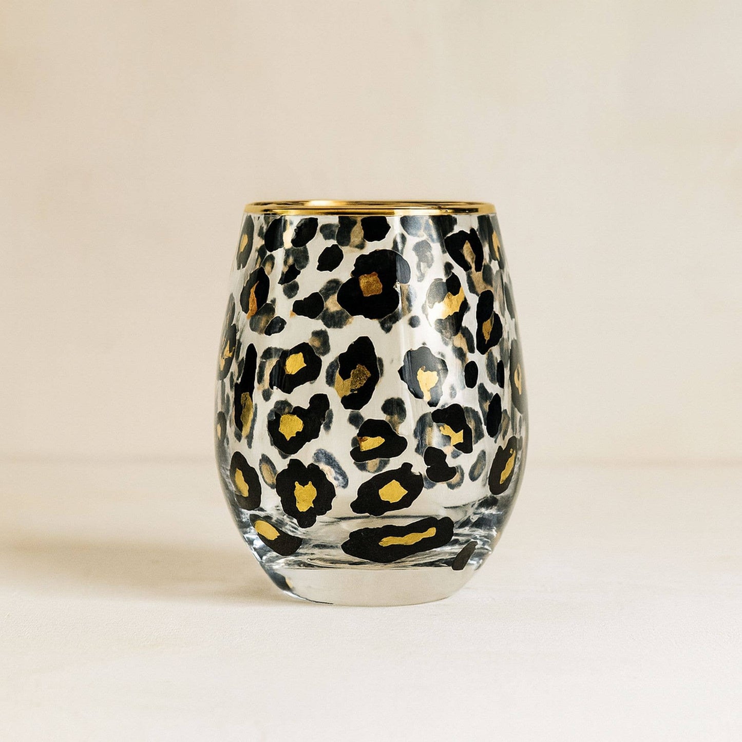 4ER-SET GLÄSER LEOPARD