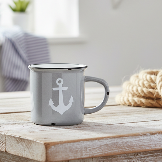 Keramik-Tasse GRIGIO, BIANCO