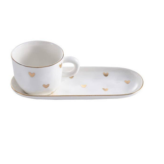 Espressotasse mit Untertasse  HEART TO HEART