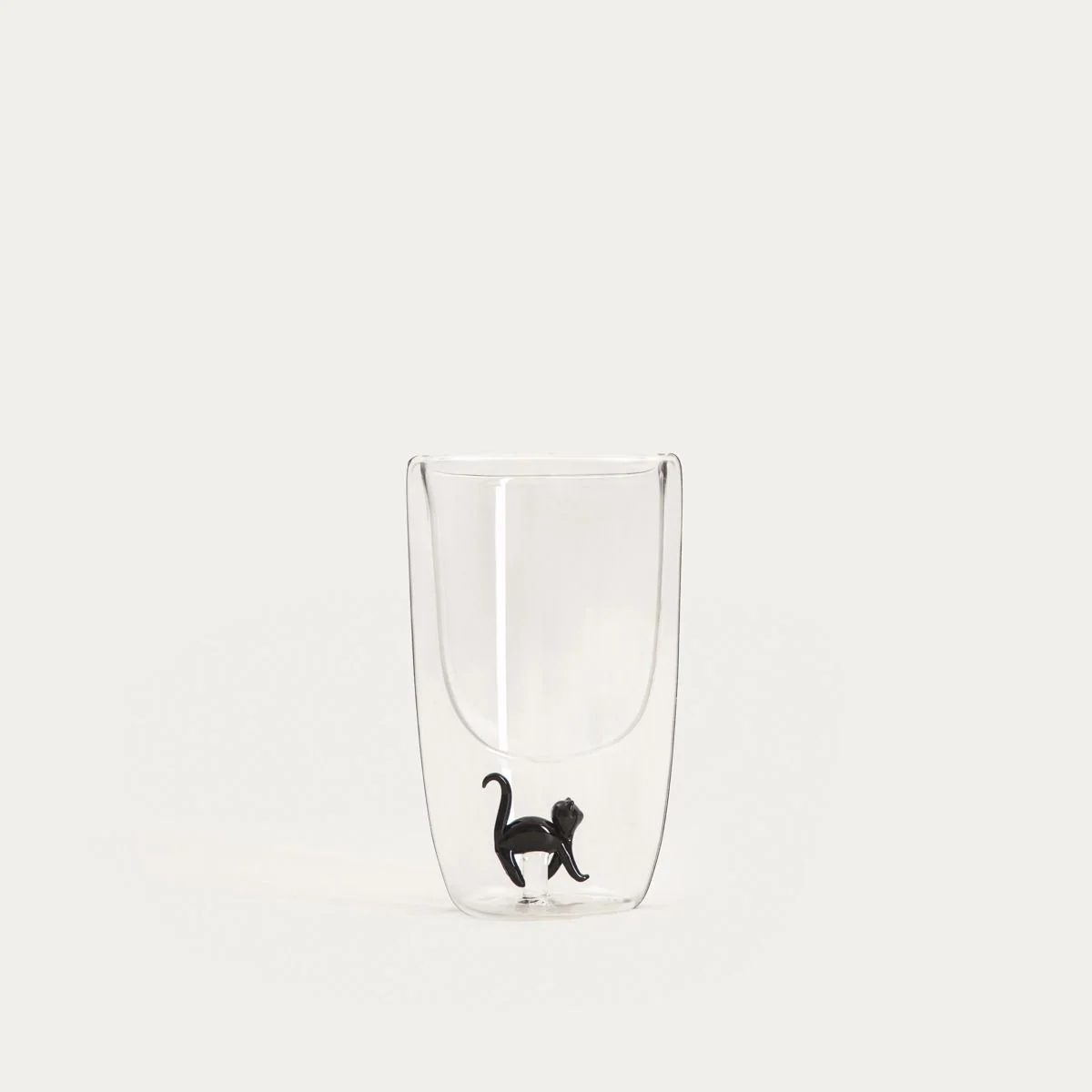 Doppelwandglas mit Katzenfigur – 350 ml