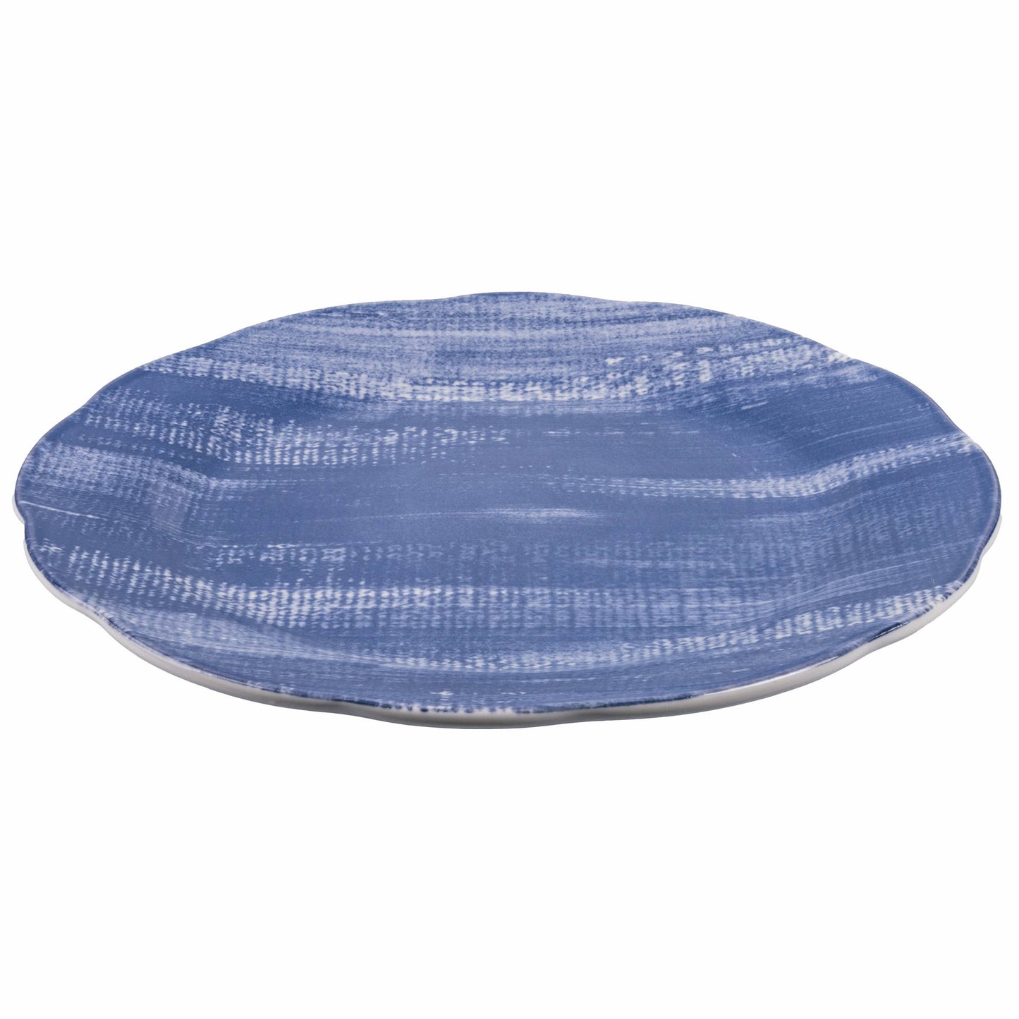 FLACHER PORZELLAN-TELLER VERSILA BLAU, 6 St.