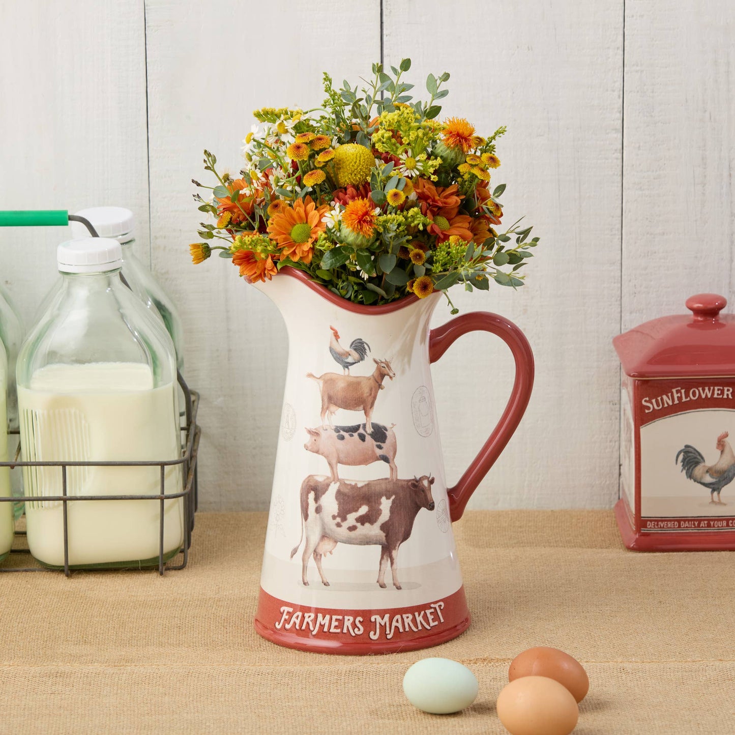 Vintage Farm Krug mit 2,8 l
