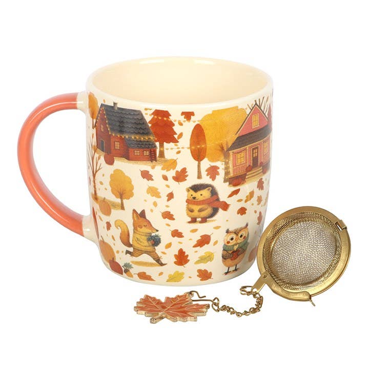Herbstbecher „Creature Comforts“ mit Teesieb