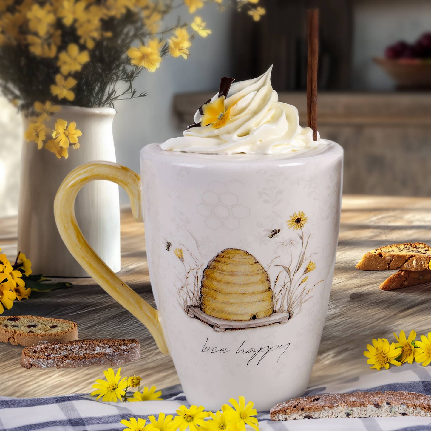 Keramiktasse BEE SWEET, 4er-Set