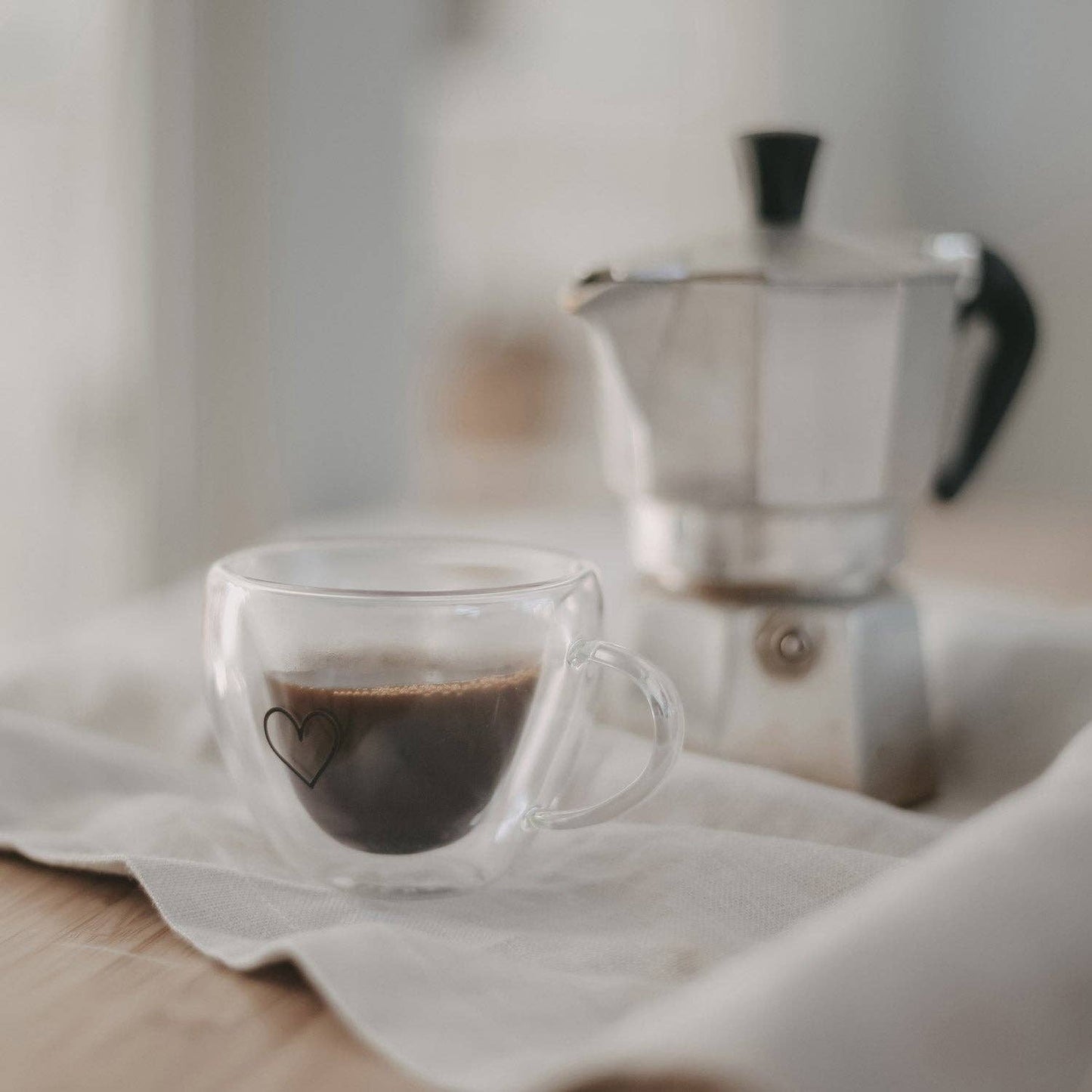 Doppelwandige Herztasse