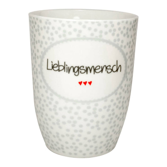 Jumbo Tasse mit Henkel "Lieblingsmensch"