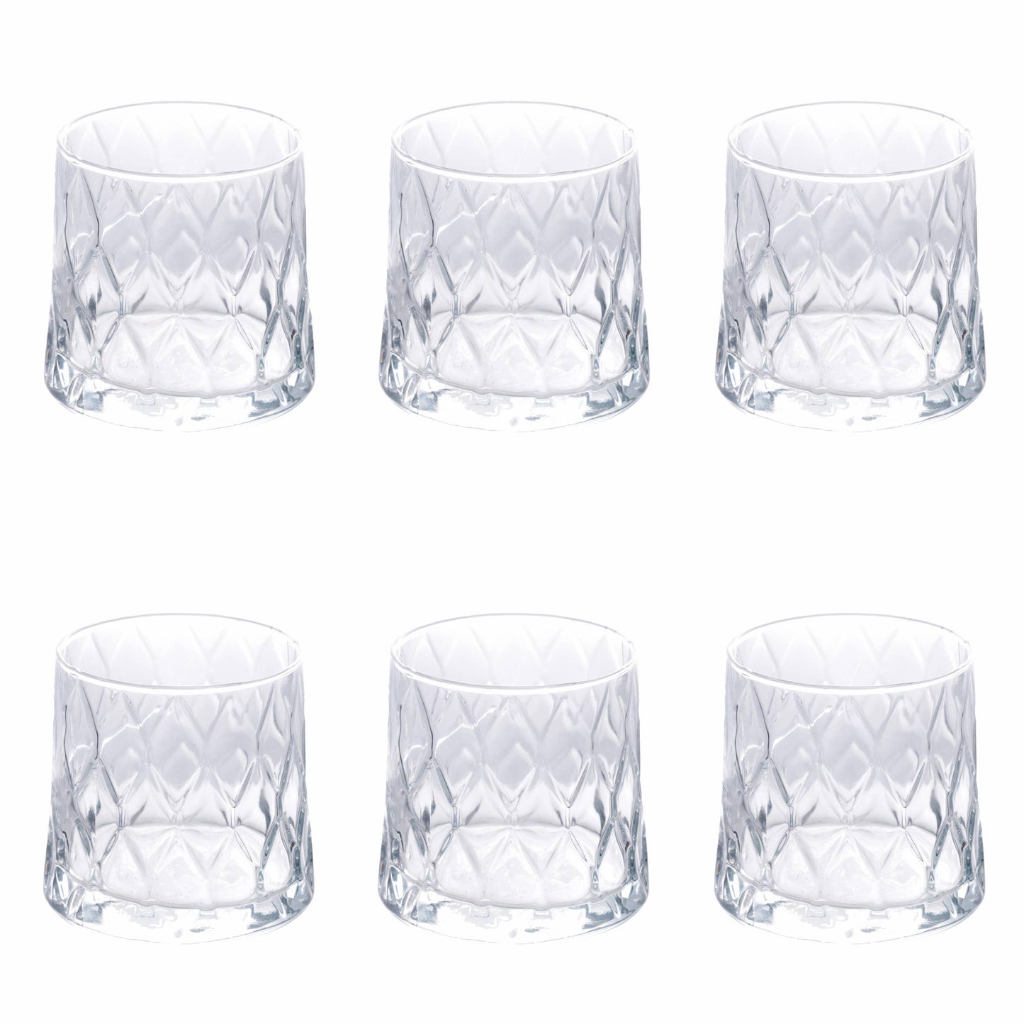 Pagoda Set mit 6 Wassergläsern, 370 ml