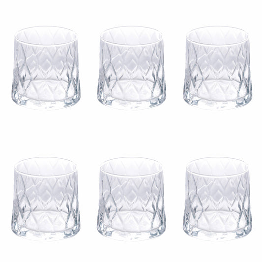 Pagoda Set mit 6 Wassergläsern, 370 ml