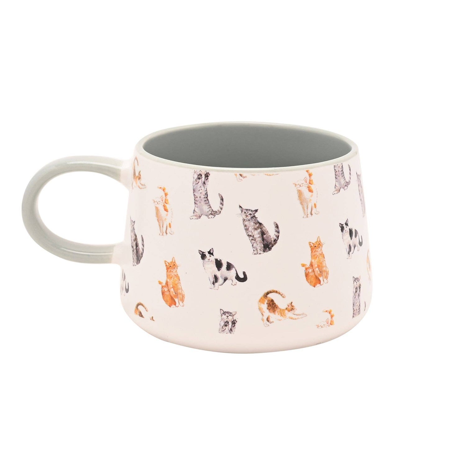 Keramiktasse mit Katzenmotiv