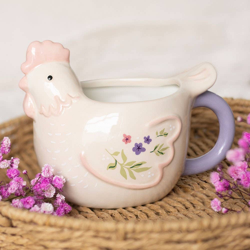 Tasse Blumenhenne
