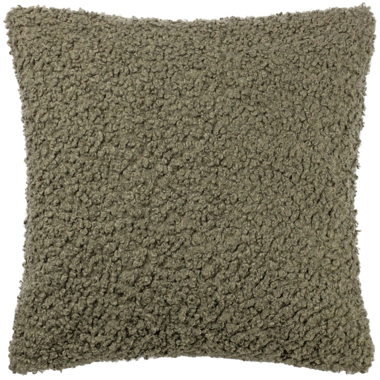 Cabu Strukturiertes Boucle-Kissen Khaki