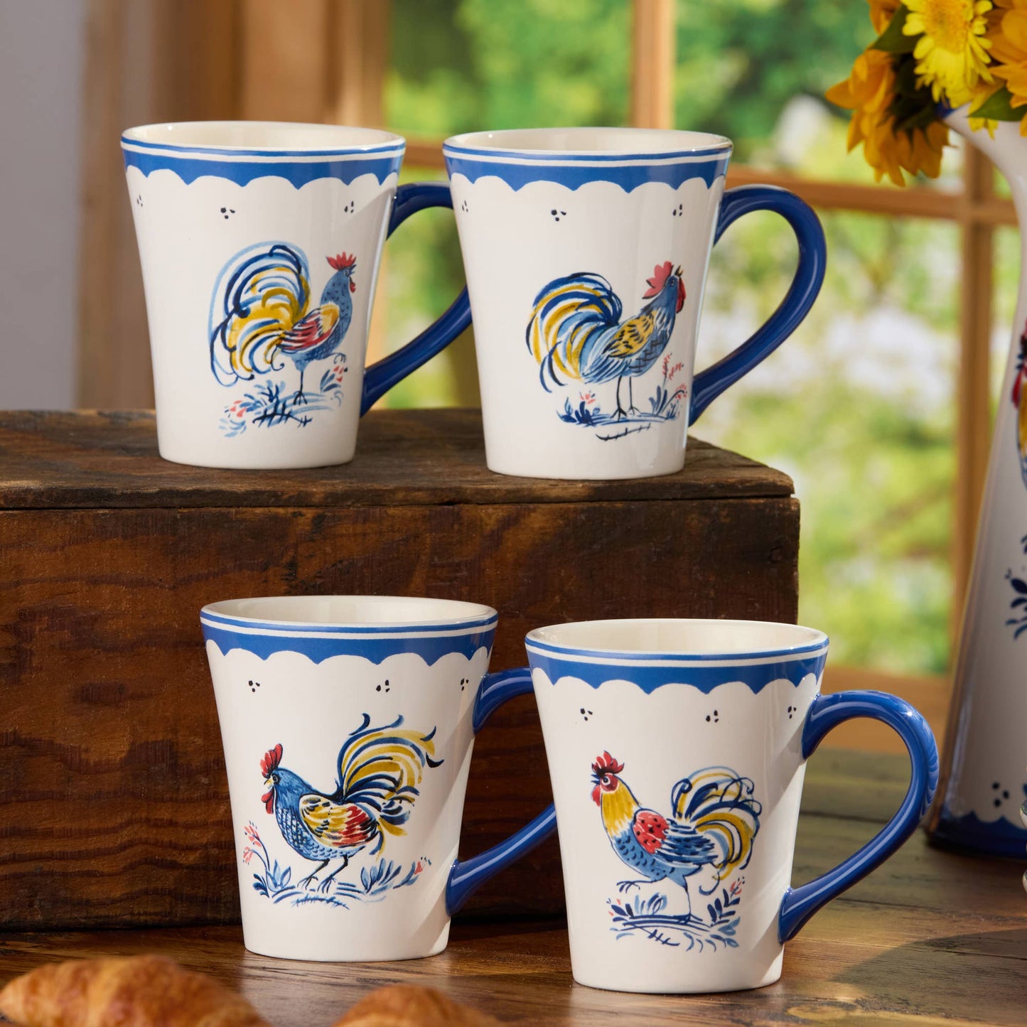 Tassen-Set „French Rooster“ – 4-teilig