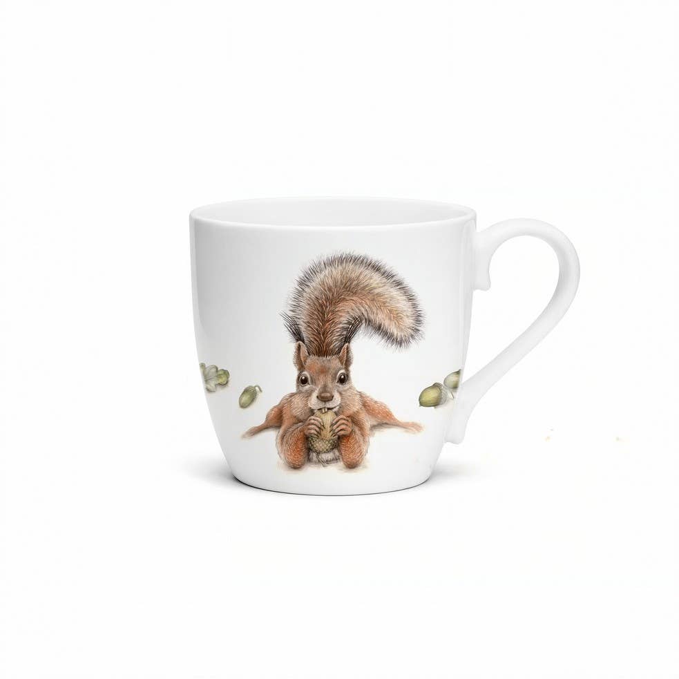 Pozellan Becher Squirrel Sebastion