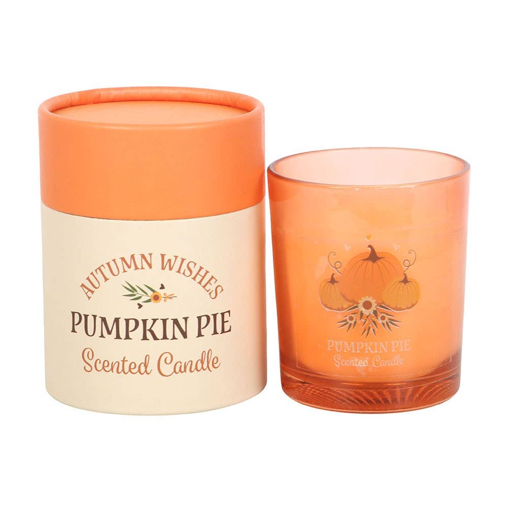 Herbstliche Duftkerze mit Pumpkin Pie Aromatisierung