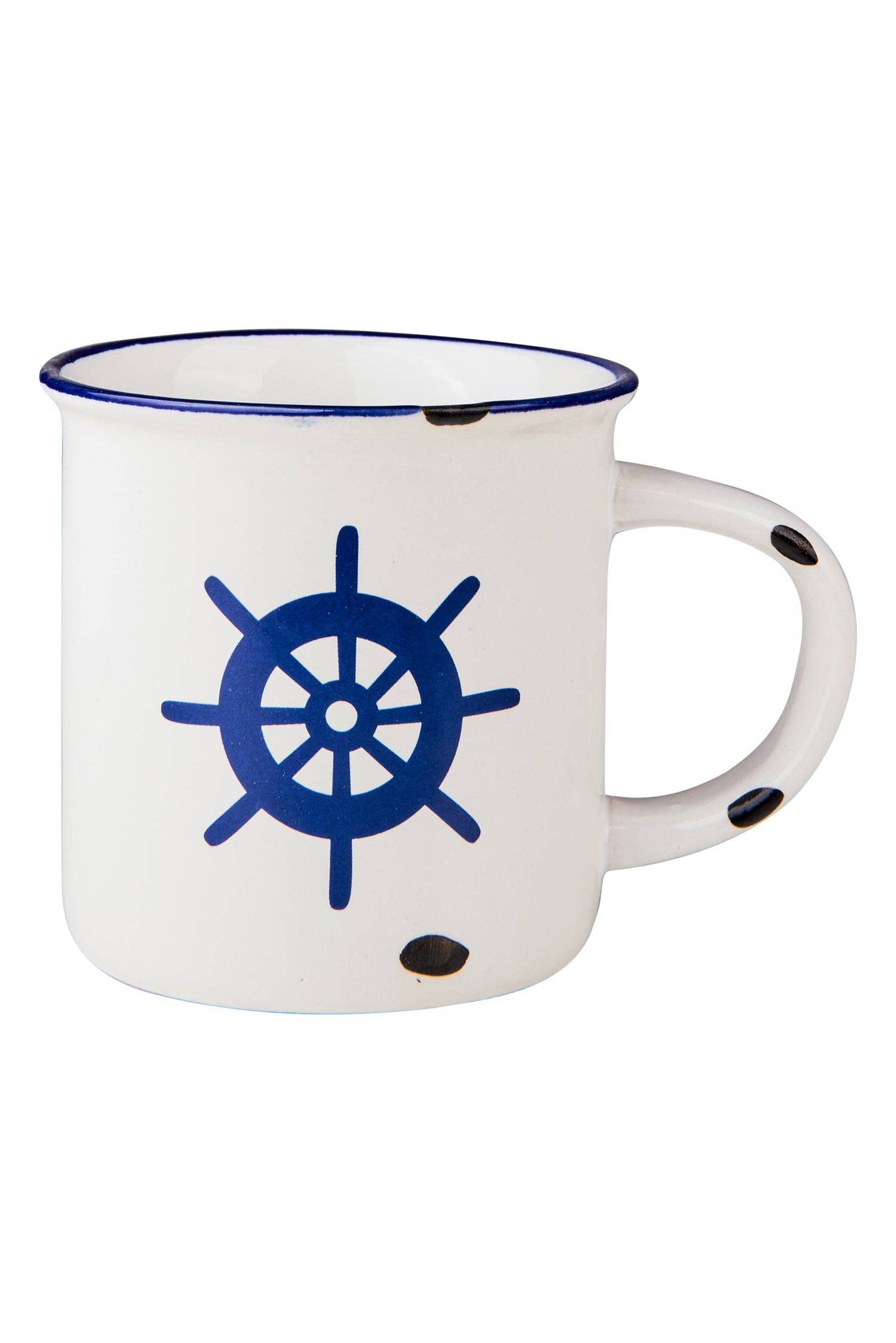 Keramik-Tasse BIANCO BLU STEUERRAD