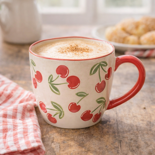 Keramik Becher Kirsch