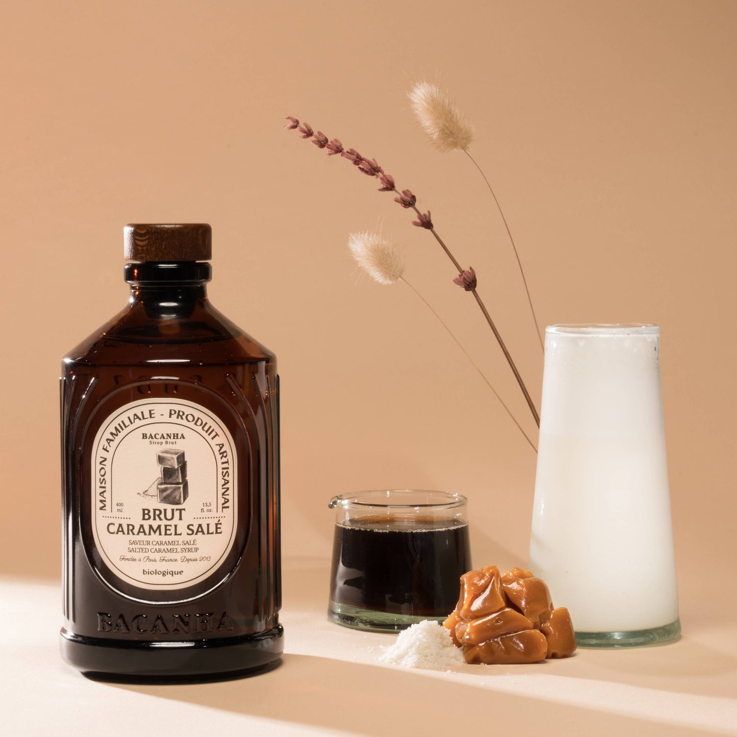 Roher gesalzener Karamellsirup – Bio – 400 ml