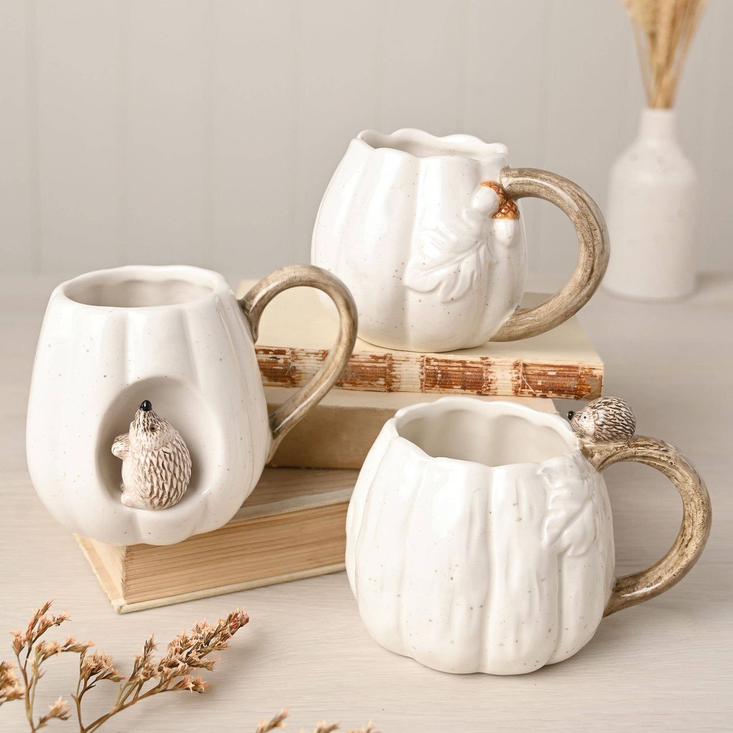 Country Living Kürbistasse mit Igel am Henkel
