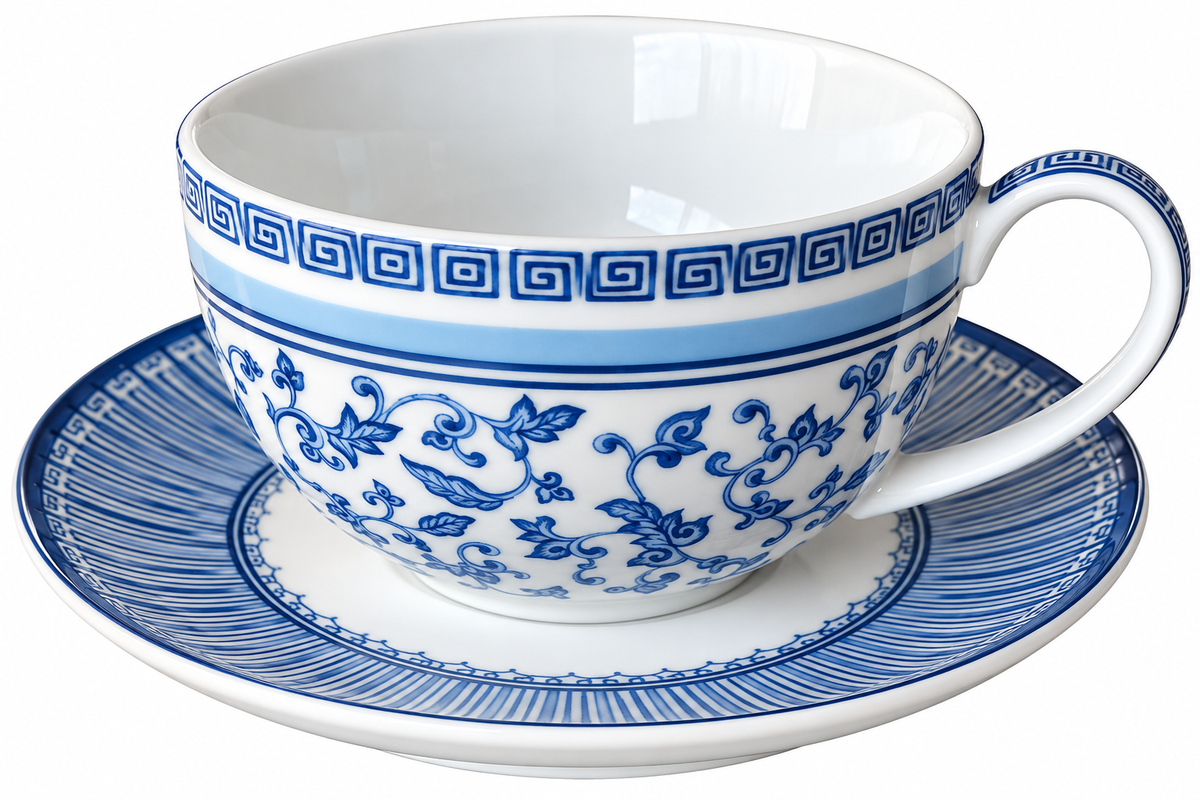 Teetasse und Untertasse Blu Royal