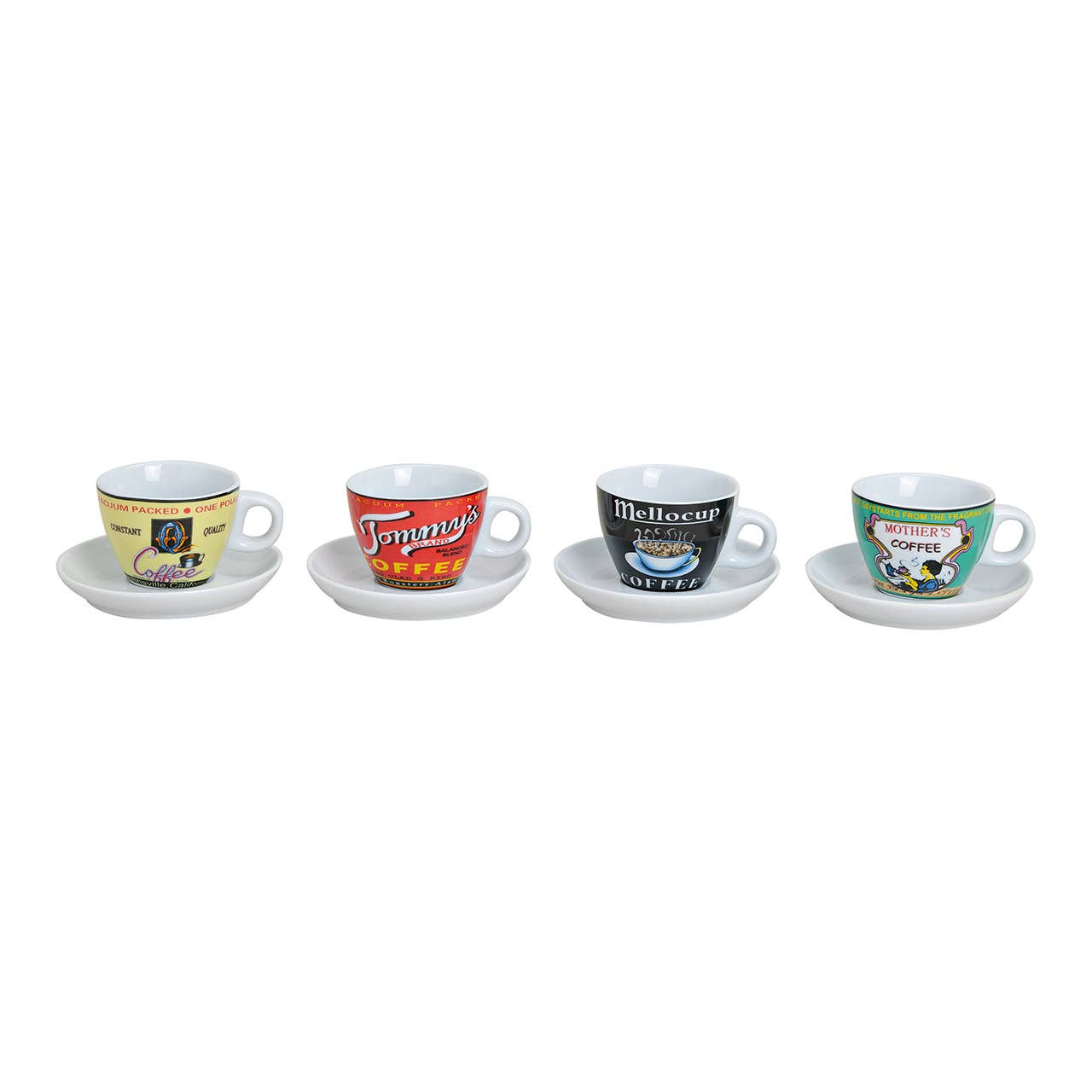 Espressotassen-Set  mit Untertasse