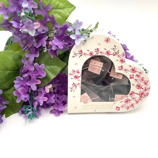 Herzförmige Teedose Englischer Tee