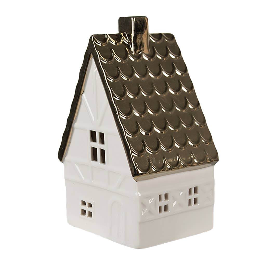 Dekoration Haus  Beige Goldfarben Porzellan