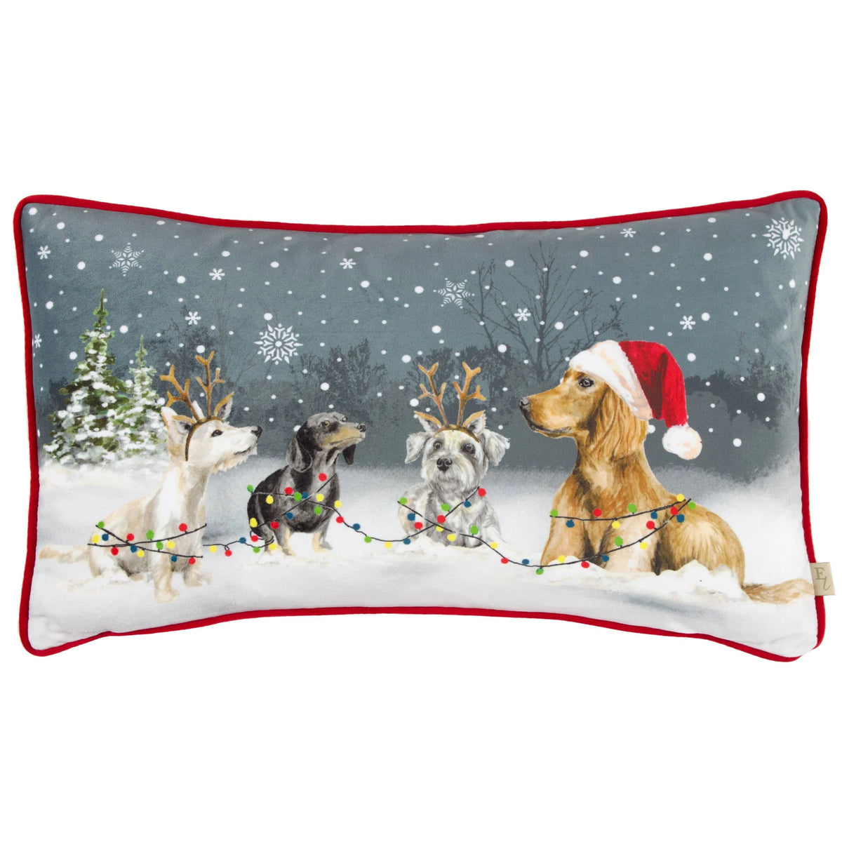 Kissen Winter Dogs