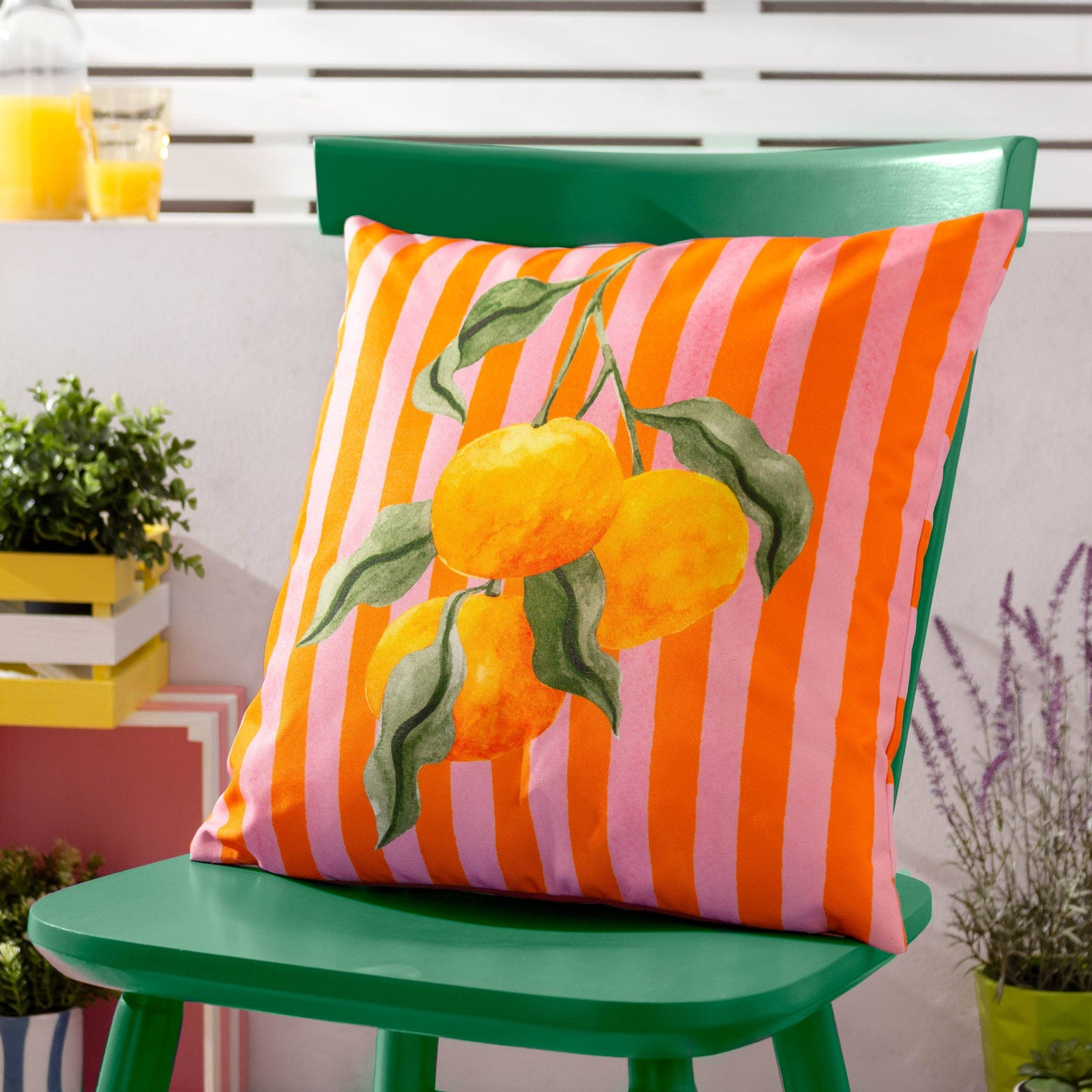 Outdoor-Kissen Orangen 43 x 43 cm