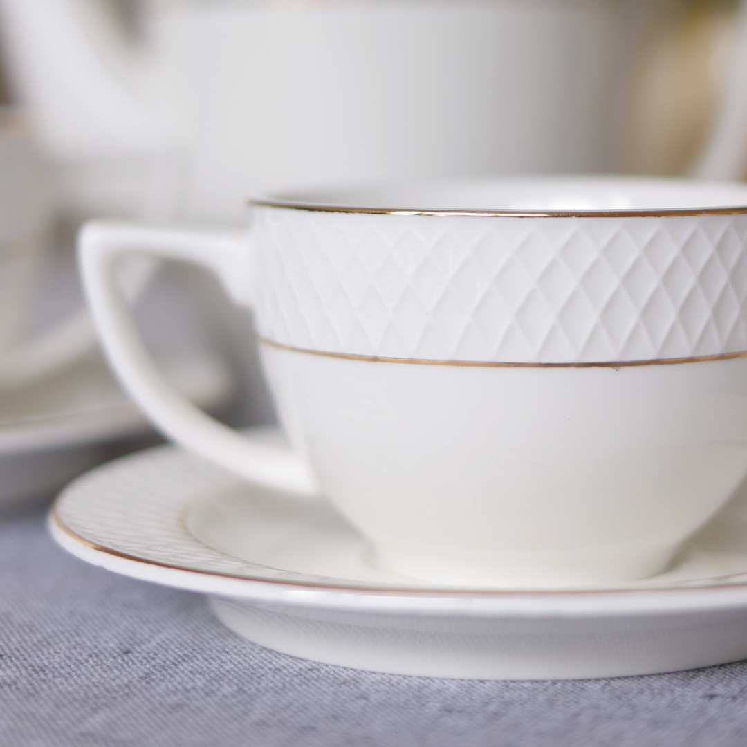 TASSE MIT UNTERTASSE, DIAMOND