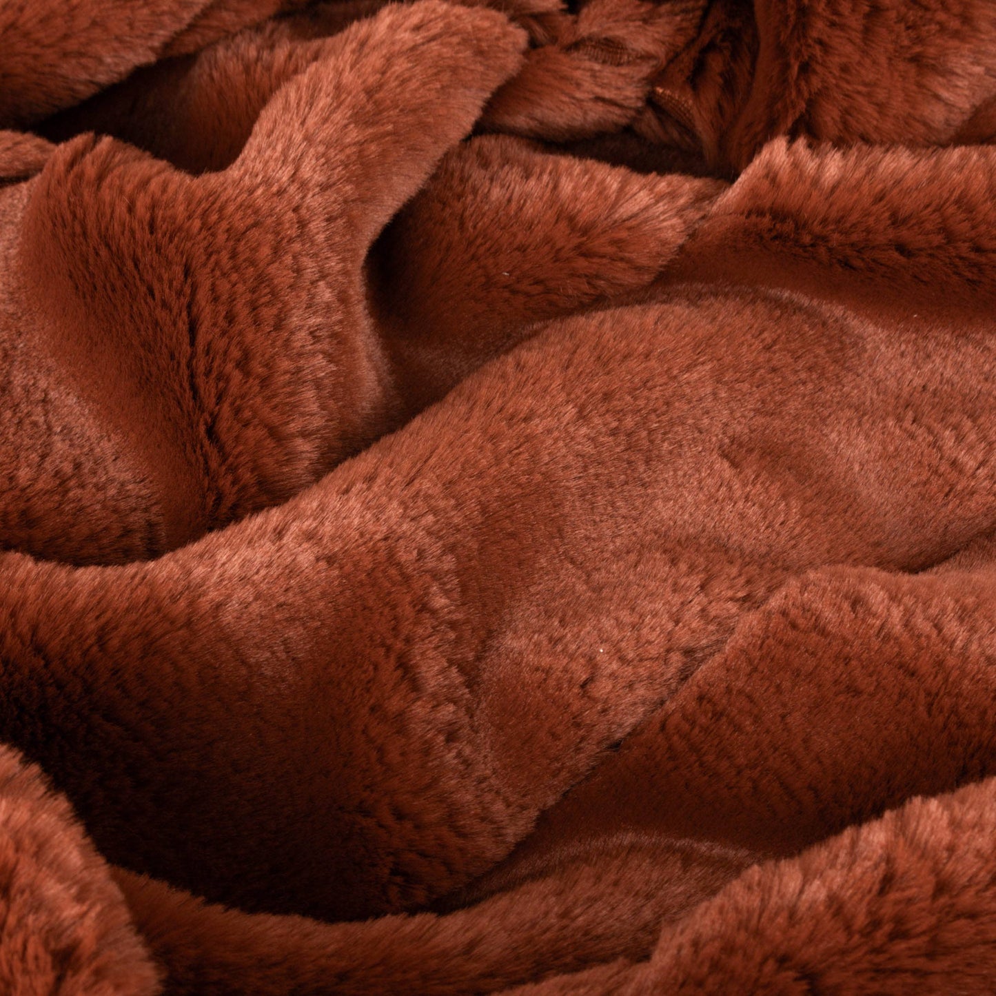 Kuscheldecke Empress aus Kunstfell,  Rost / 140 x 200 cm