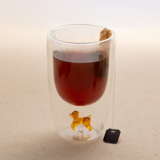 Doppelwandglas mit Hundefigur – 350 ml