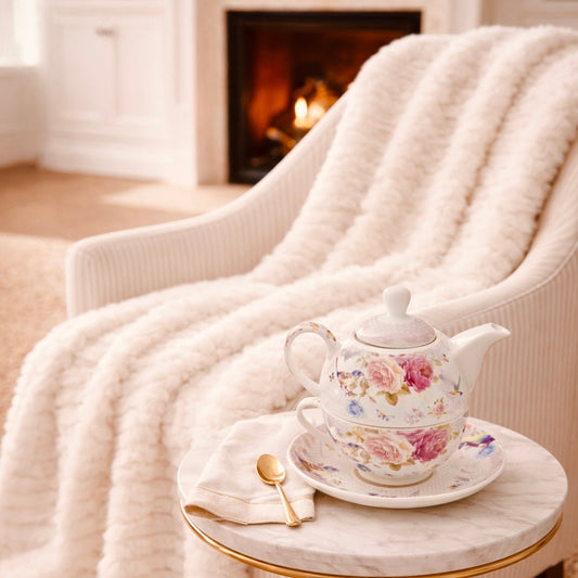 Decke Grace Ivory, 220 cm