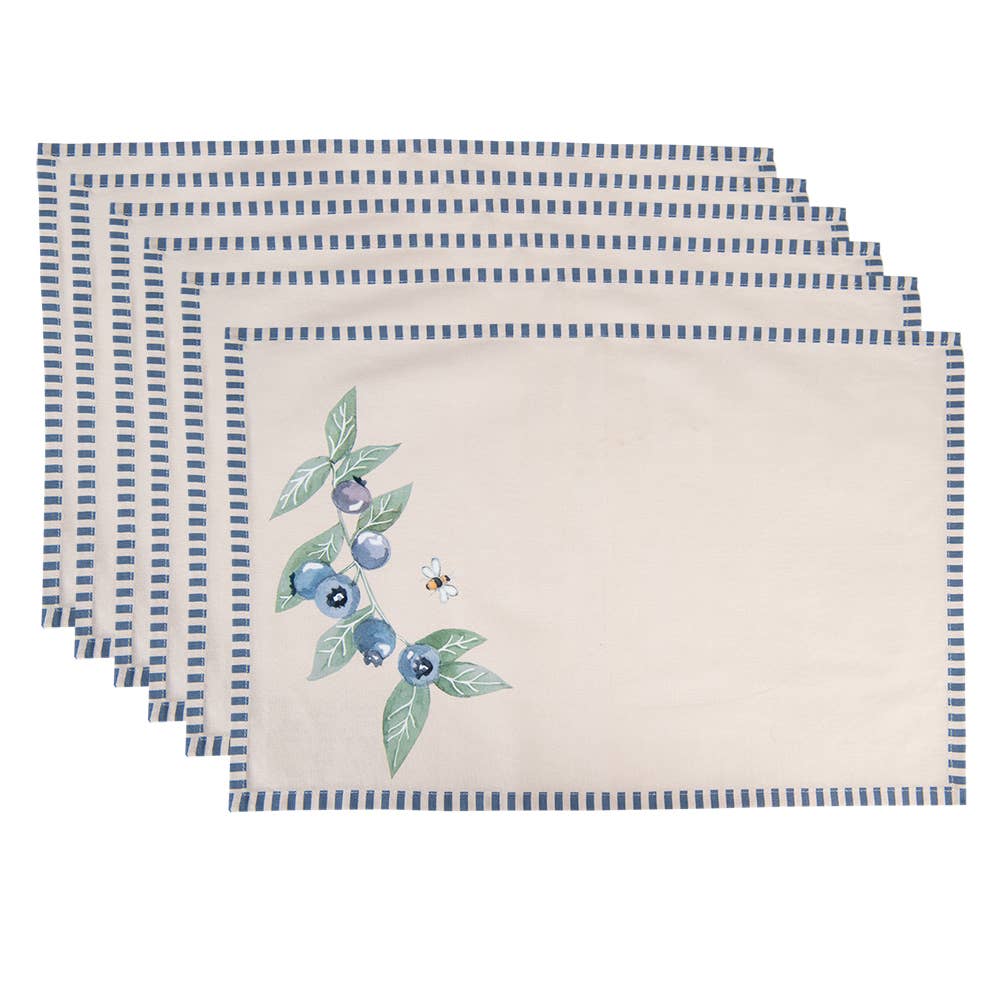 Tischset Olive blau, 2 Stück