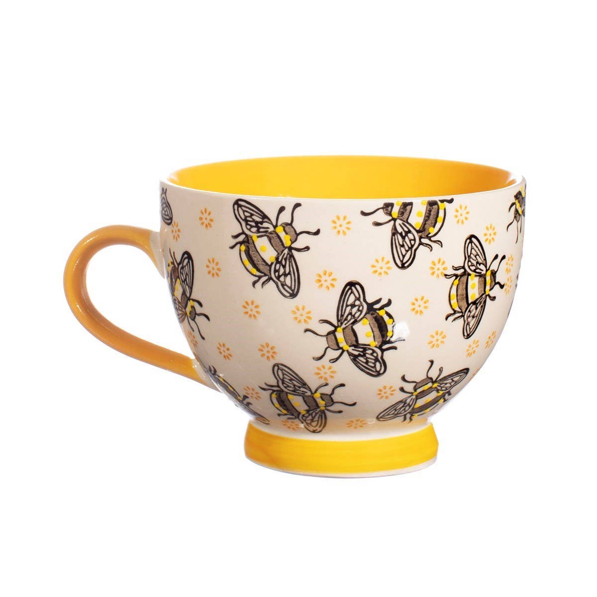 🐝 Busy Bee Becher – handbemalter Charme für deinen Lieblingskaffee