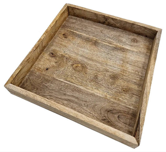 Tablett Mangoholz  30 x 30 cm