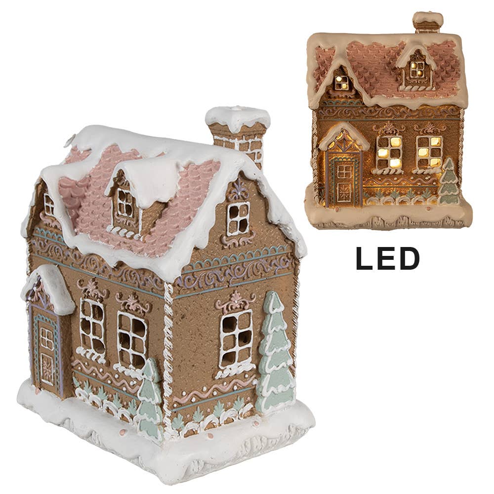 Lebkuchenhaus mit LED