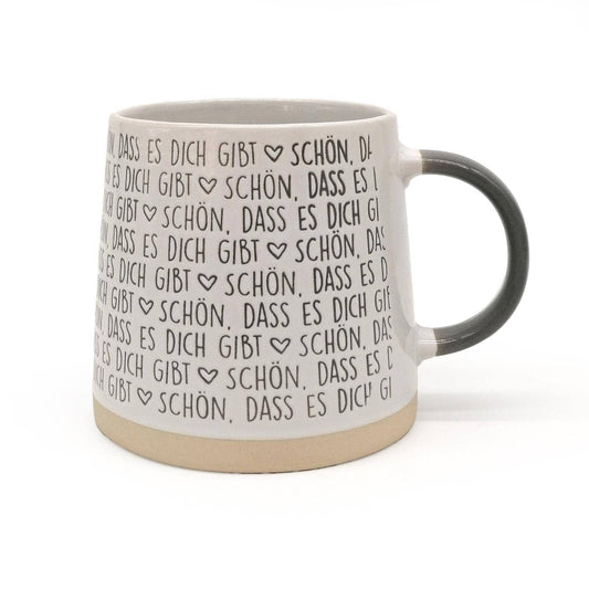 Tasse mit Botschaft "Schön, dass es Dich gibt"