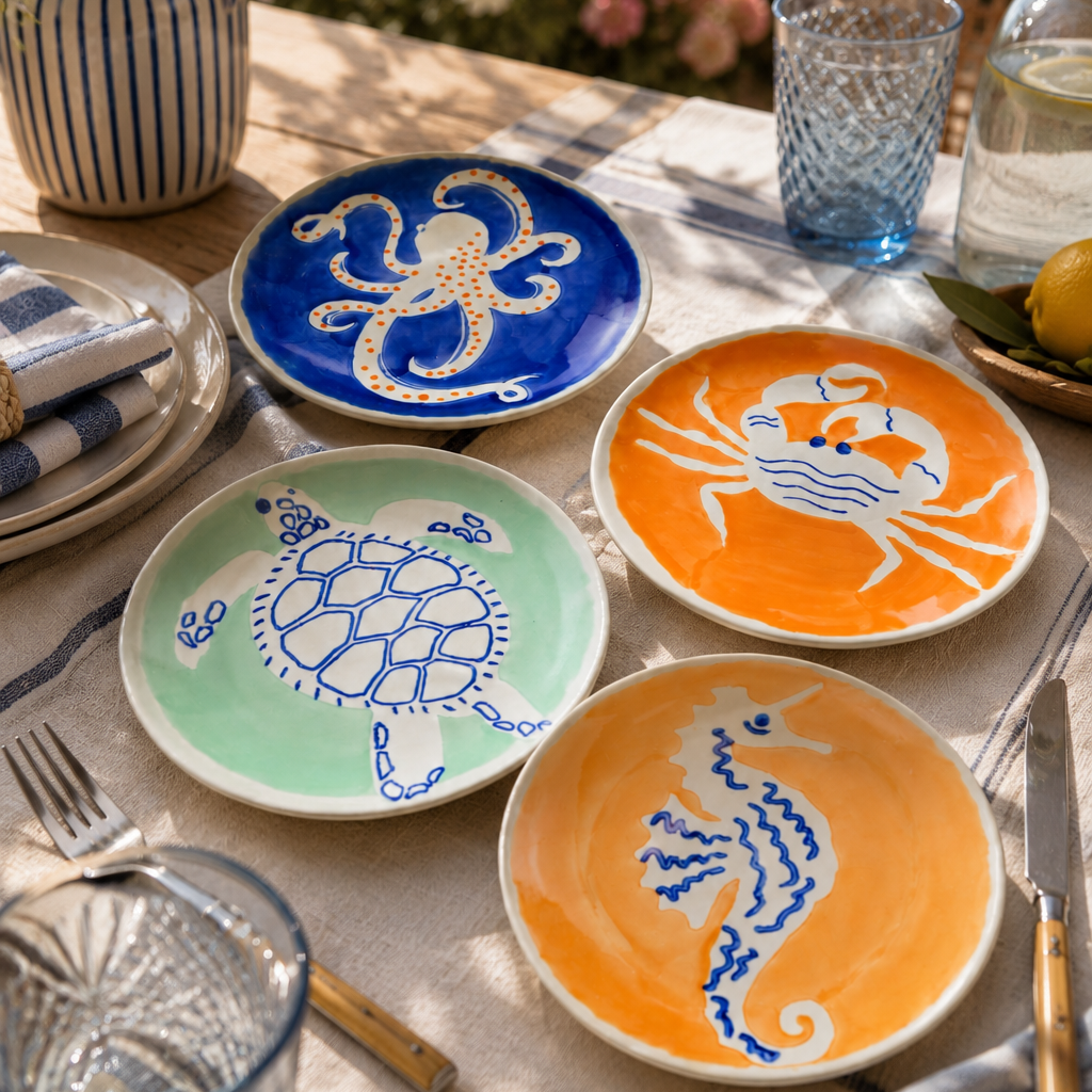 DESSERTTELLER MARE, 4er Set