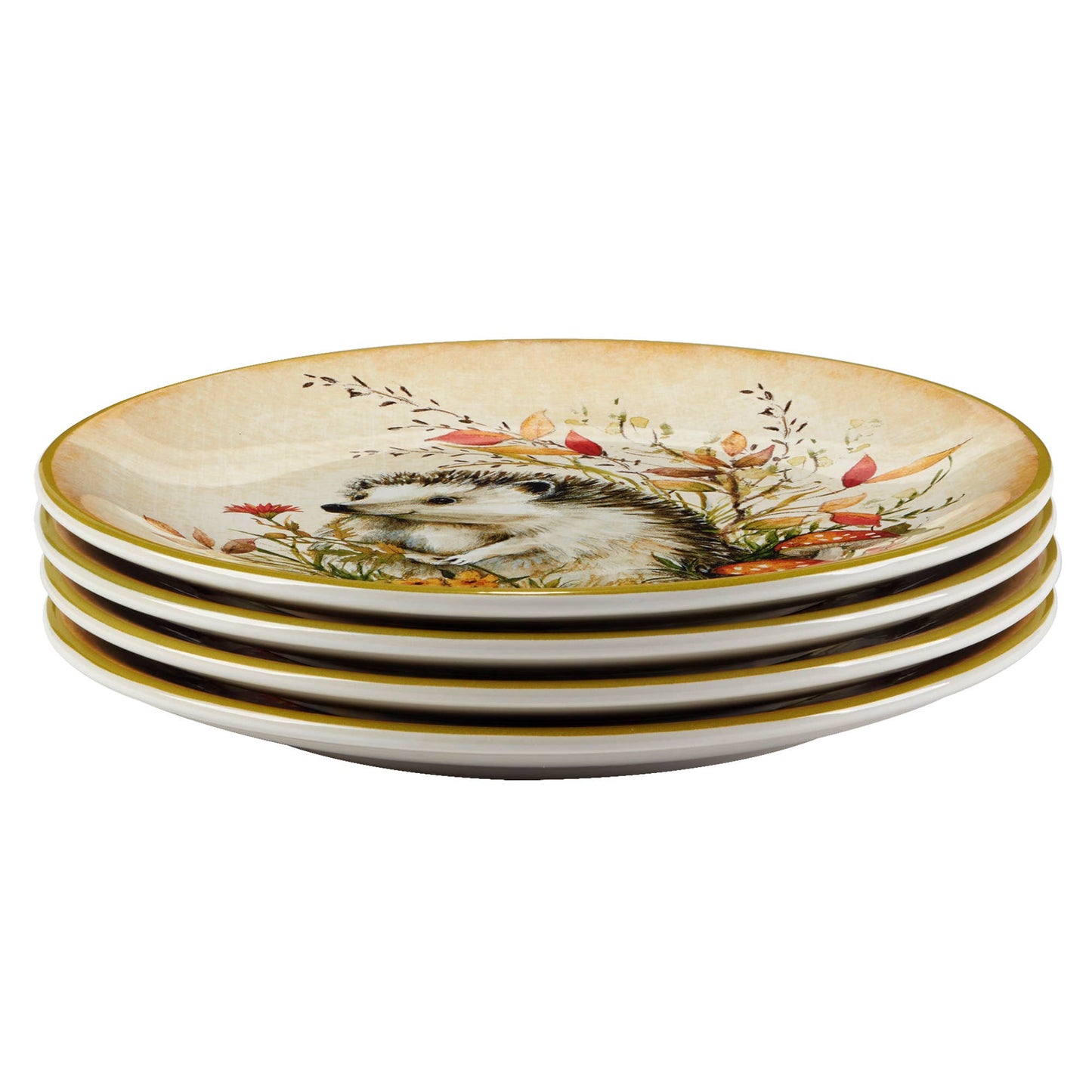 Woodland Critters Herbst-Dessertteller, 4er Set