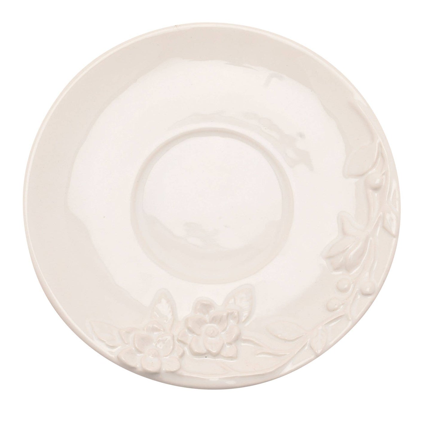 Teetassen- & Untertasse Hestia Blumen-Vogel-Relief