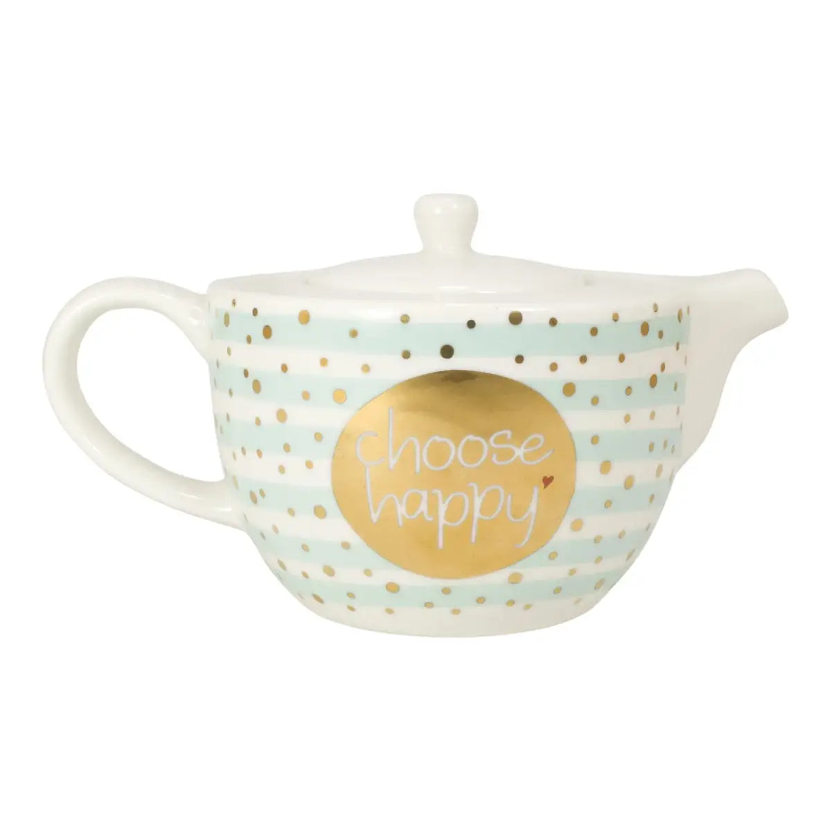 Tea for One Set mit Golddruck "choose happy"