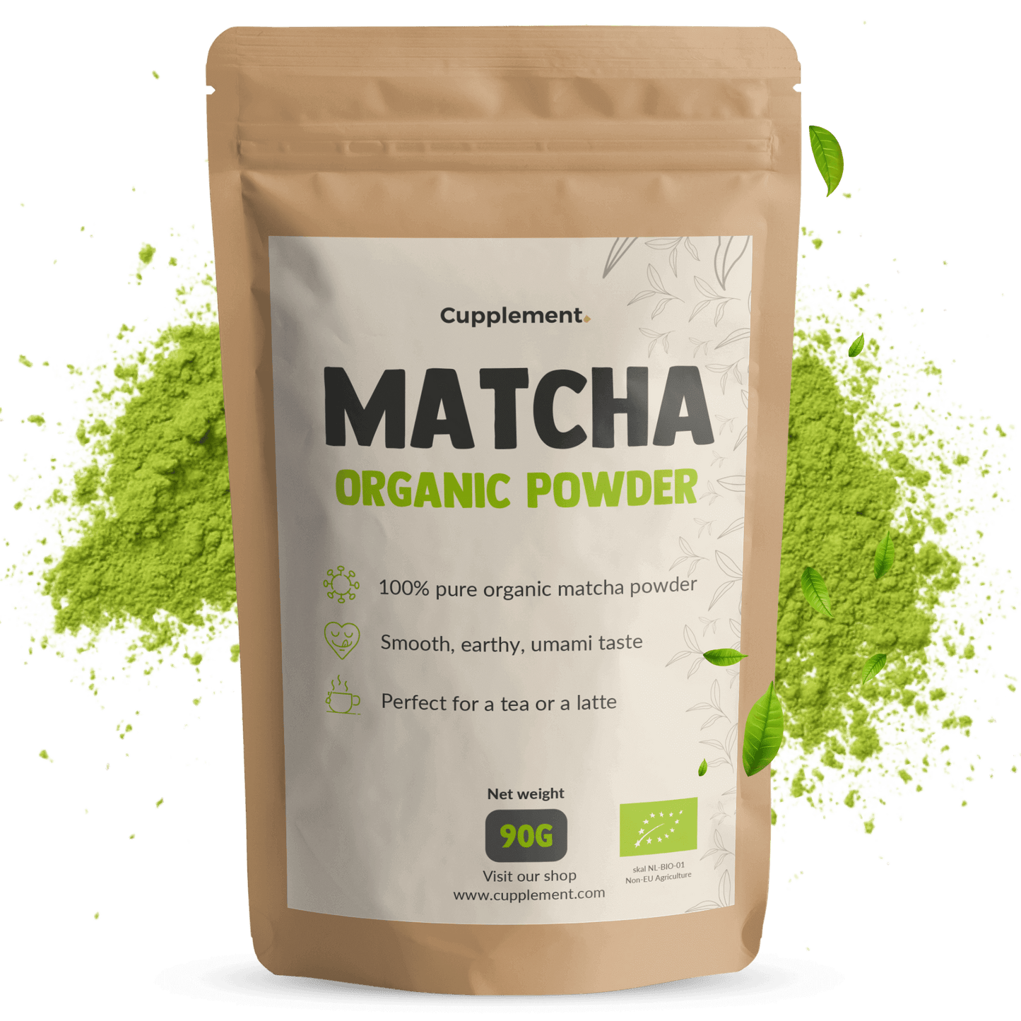Matcha-Tee-Pulver Bio - 90 Gramm