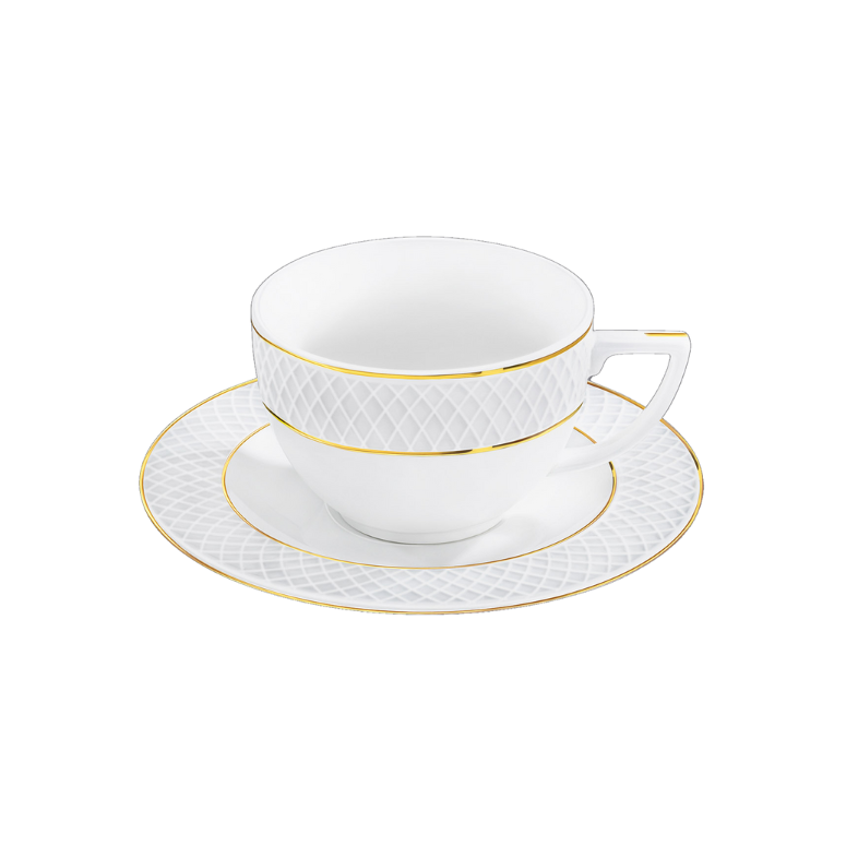 TASSE MIT UNTERTASSE, DIAMOND