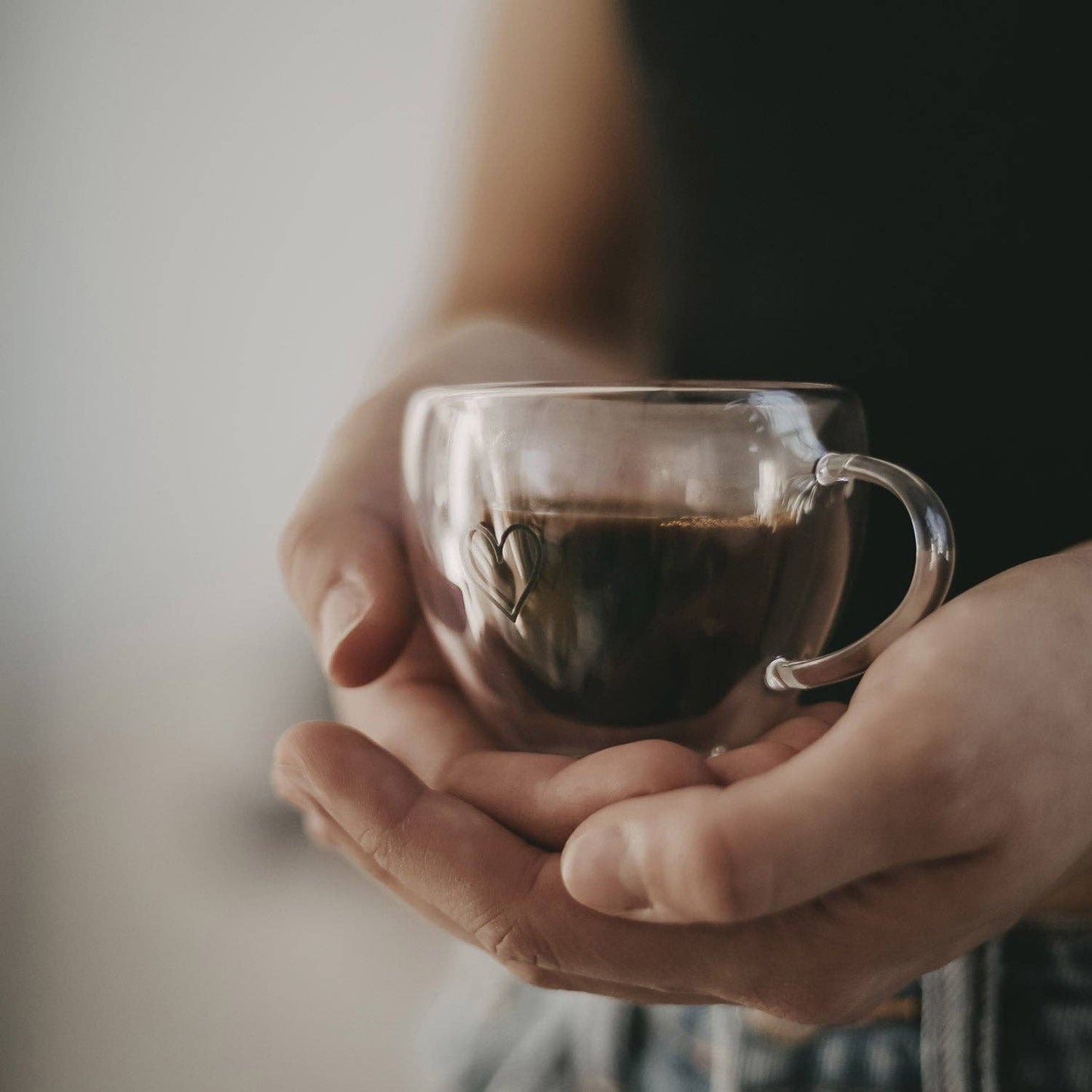 Doppelwandige Herztasse