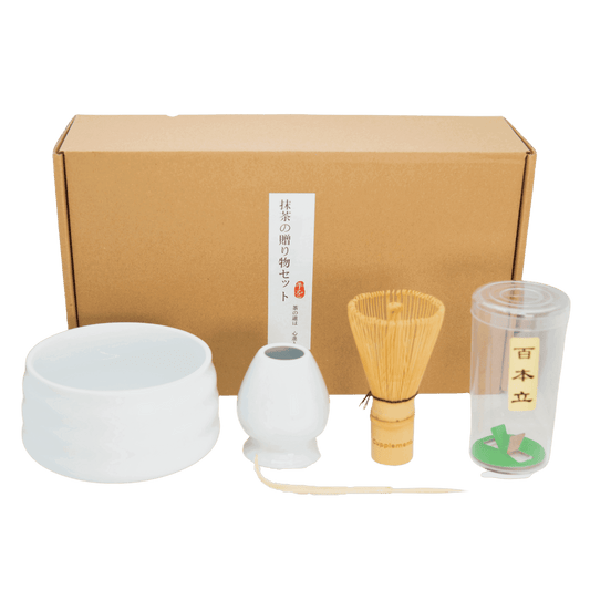 Matcha-Set Wit: Starterkit 3-teilig