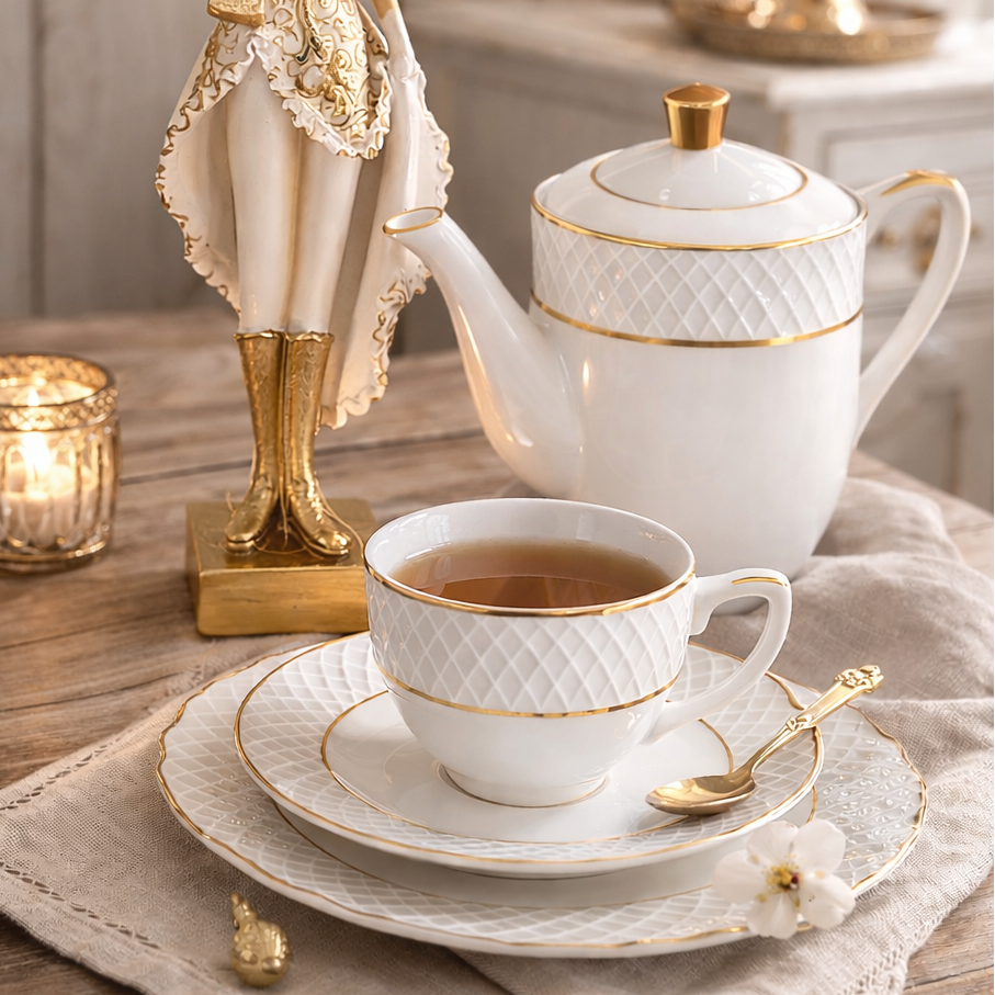 TASSE MIT UNTERTASSE, DIAMOND