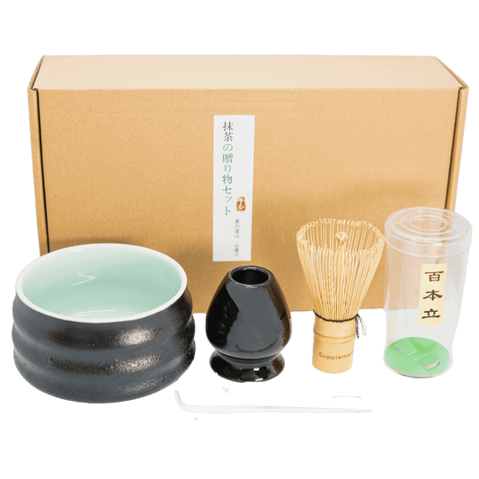 Matcha-Set Schwarz: Starterkit 3-delig